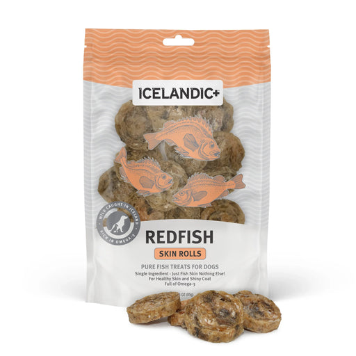 Icelandic Redfish Skin Rolls Single Bag - Petsplace.store