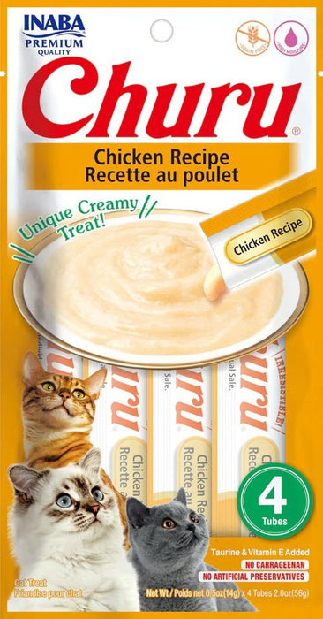 **Inaba Cat Churu Puree Chicken 0 .52Oz/6Ct - Petsplace.store