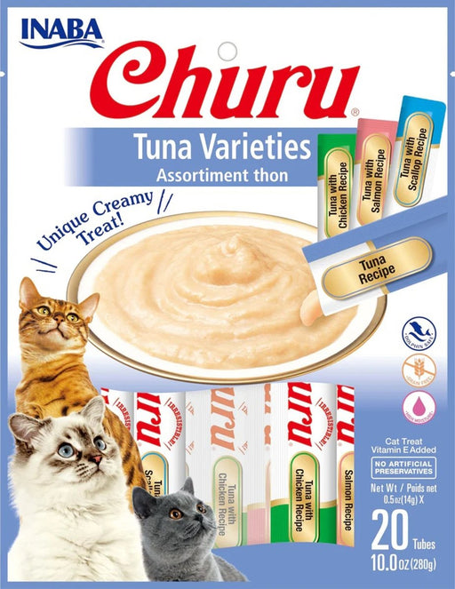 **Inaba Cat Churu Tuna 5oz. Variety Bag (20 Count) - Petsplace.store