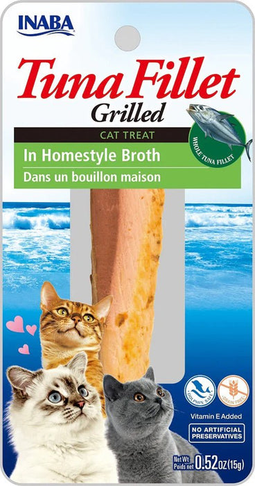 **Inaba Cat Grill Fil Tuna/Homestyle Broth 0.5Oz/6Ct. - Petsplace.store