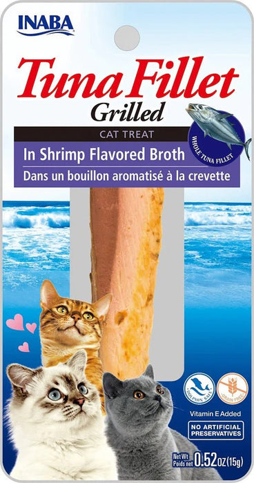 **Inaba Cat Grill Fil Tuna/Shrimp Broth 0.5Oz/6Ct. - Petsplace.store