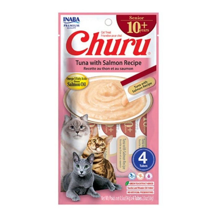 Inaba Churu Cat 2oz. Senior 10+ Tuna Salmon - Petsplace.store