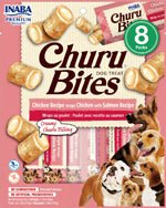 **Inaba Dog Churu Bite Chken Salm On Wraps 6Ct/3.36Oz - Petsplace.store