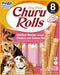 **Inaba Dog Churu Rolls Chicken S Almon Wraps 6Ct/3.36Oz - Petsplace.store