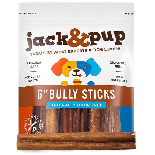 Jack And Pup Bully Stick 6" Bulk (100) - Petsplace.store