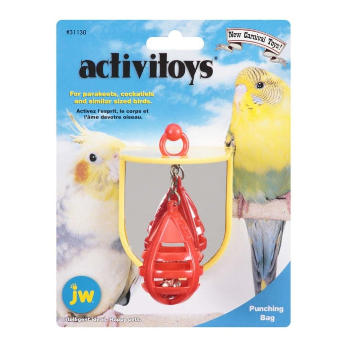 JW Pet ActiviToy Punching Bag Bird Toy Multi - Color 1ea/SM/MD - Petsplace.store