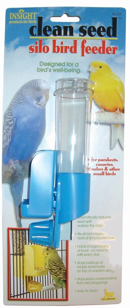 JW Pet Clean Seed Silo Bird Feeder Assorted 1ea/SM - Petsplace.store