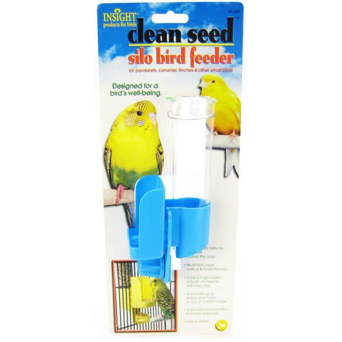 JW Pet Clean Seed Silo Bird Feeder Assorted 1ea/SM - Petsplace.store