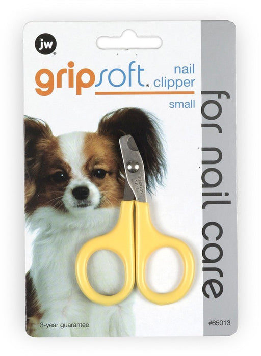 JW Pet Dog Nail Clipper Grey/Yellow 1ea/SM - Petsplace.store