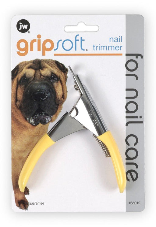 JW Pet Dog Nail Trimmer Grey, Yellow 1ea/One Size - Petsplace.store