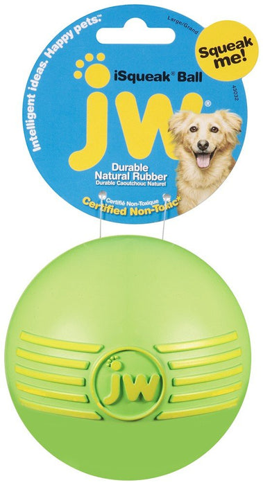 JW Pet iSqueak Ball Dog Toy Assorted 1ea/LG - Petsplace.store