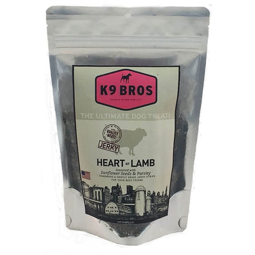 K9 Bros Heart Of Lamb Jerky 4oz. - Petsplace.store