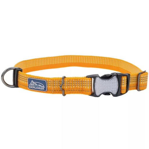 K9 Explorer Brights Reflective Adjustable Dog Collar Desert Medium 1"x 12" - 18" - Petsplace.store