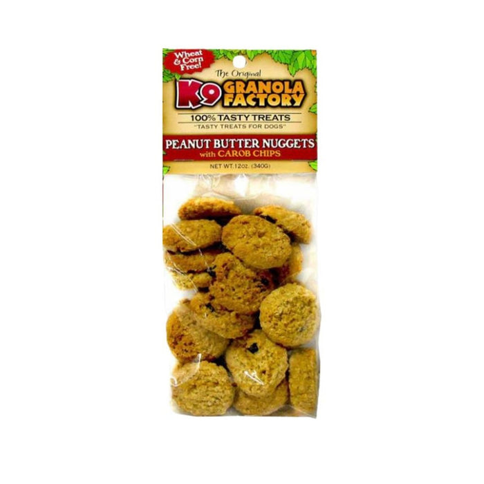 K9 Granola Factory Peanut Butter Carob Nugget Dog Treats 1ea/Mini, 12 oz - Petsplace.store