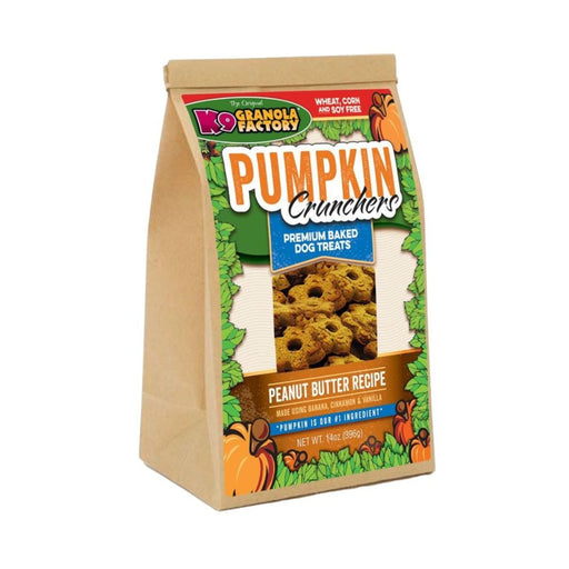 K9 Granola Factory Pumpkin Crunchers Dog Biscuits Peanut Butter & Banana 1ea/14 oz - Petsplace.store