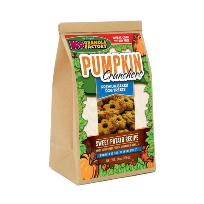 K9 Granola Factory Pumpkin Crunchers Dog Biscuits Sweet Potato w/Carrot & Parsley 1ea/14 oz - Petsplace.store