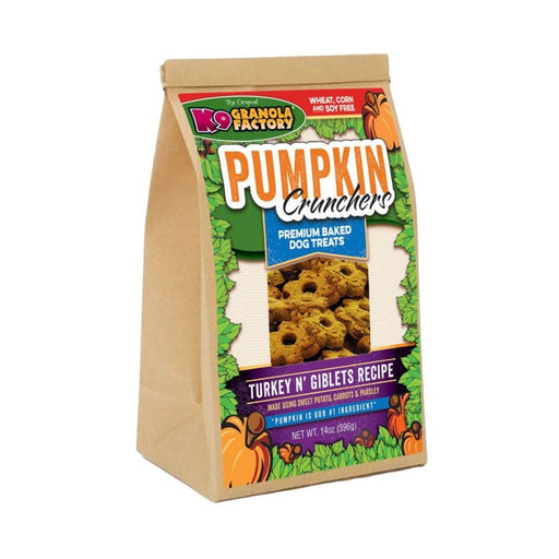 K9 Granola Pumpkin Crunchers; Turkey N Giblet Recipe 14oz. - Petsplace.store