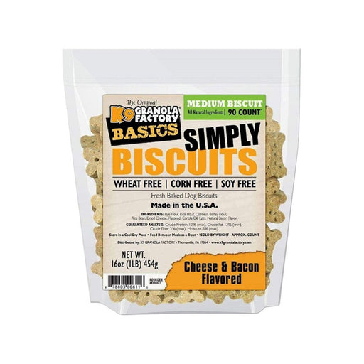 K9 Granola Simply Biscuits; Medium Cheese And Bacon 1Lb - Petsplace.store