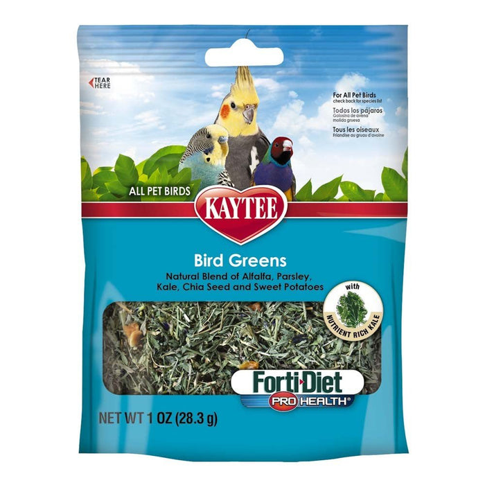 Kaytee Bird Greens Treat for All Pet Birds 1ea/1 oz - Petsplace.store