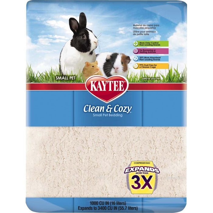 Kaytee Clean & Cozy Bedding, White 1ea/49.2 l - Petsplace.store