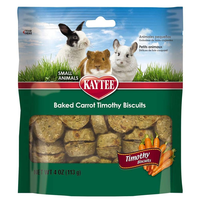 Kaytee Timothy Biscuits Baked Treat - Carrot 1ea/4 oz - Petsplace.store