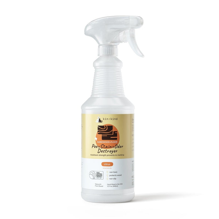 **Kin+Kind Pee & Stain Odor Destroyer Hardwood Floor Citrus - Petsplace.store