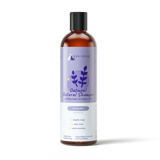 **Kin+Kind Shampoo Oatmeal Lavender 12oz. - Petsplace.store