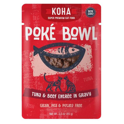 Koha Cat Grain Free Pok Tuna and Beef 3oz.(Case of 24) - Petsplace.store