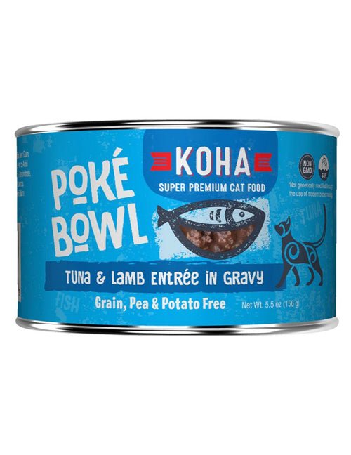 Koha Cat Grain Free Pok?? Tuna and Lamb 5.5oz.(Case of 24) - Petsplace.store