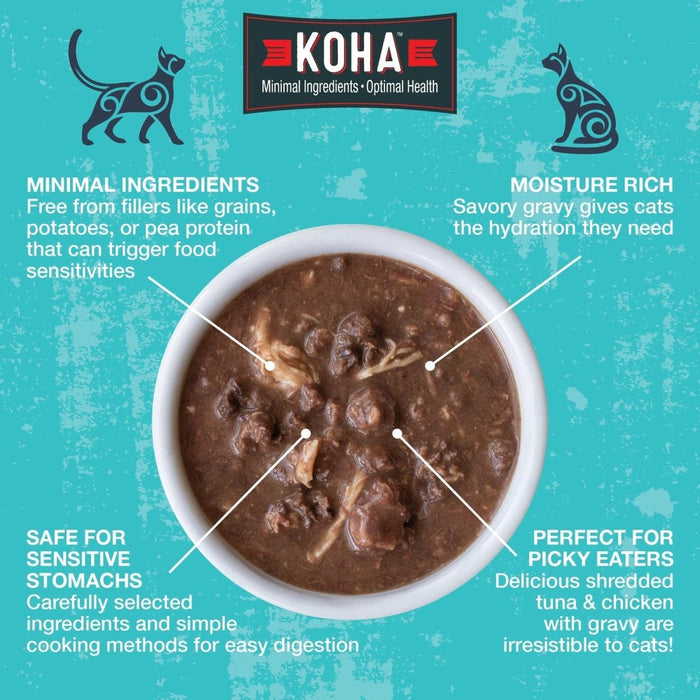 Koha Cat Grain Free Poke Bowl 3oz. Variety Pack (Case of 24) - Petsplace.store