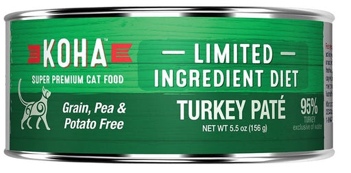 Koha Cat Limited Ingredient Pt Grain Free Turkey 5.5oz.(Case of 24) - Petsplace.store