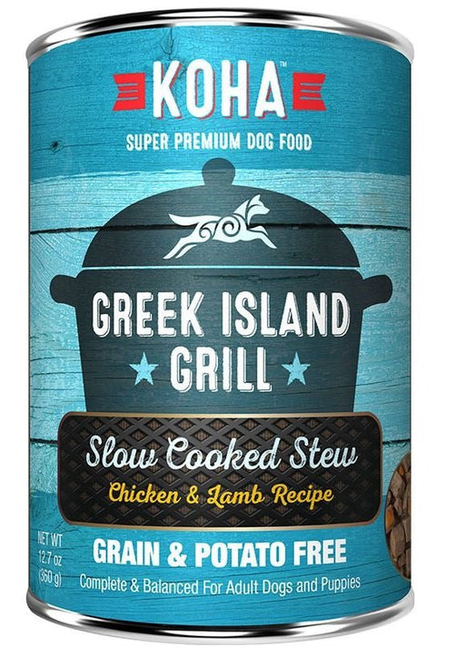 Koha Dog Grain Free Greek Island Stew 12.7oz. (Case of 12) - Petsplace.store