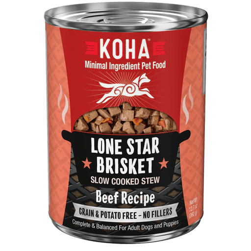 Koha Dog Grain Free Lone Star Stew 12.7oz. (Case of 12) - Petsplace.store