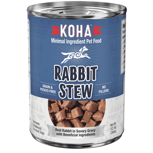 Koha Dog Grain Free Stew Rabbit 12.7oz. (Case of 12) - Petsplace.store