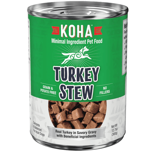 Koha Dog Grain Free Stew Turkey 12.7oz. (Case of 12) - Petsplace.store