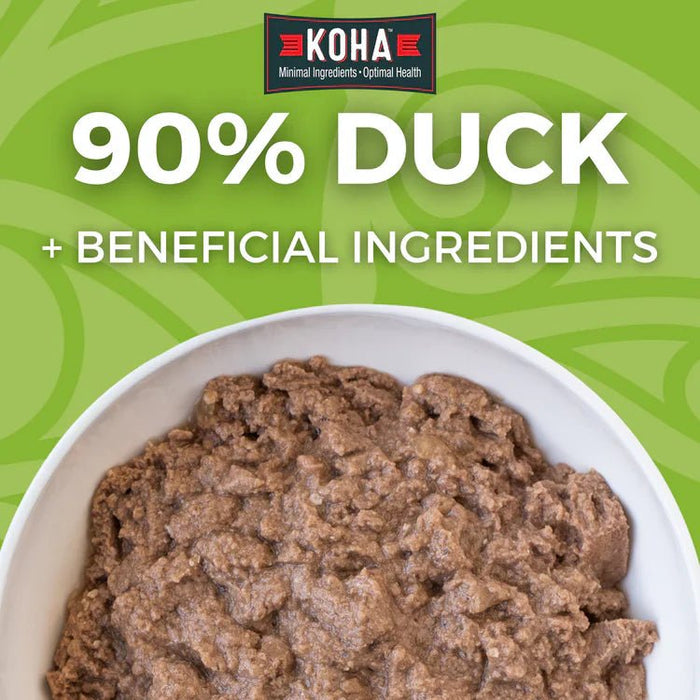 Koha Dog Limited Ingredient Grain Free 90% Duck 13oz. (Case of 12) - Petsplace.store