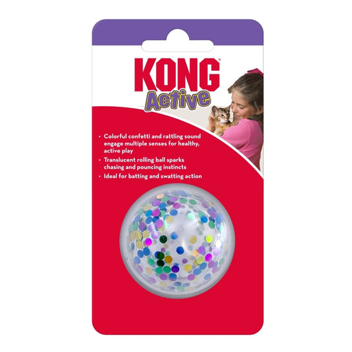 KONG Active Confetti Ball Cat Toy One Size (2 pack) - Petsplace.store