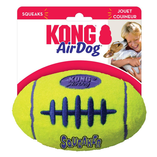 KONG Air Dog Squeaker Football Dog Toy 1ea/LG - Petsplace.store