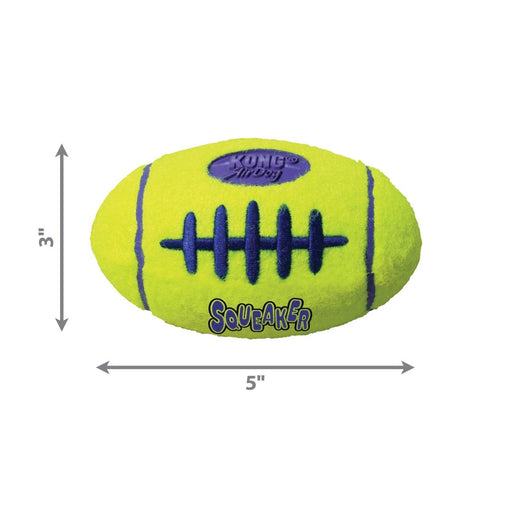 KONG Air Dog Squeaker Football Dog Toy 1ea/MD - Petsplace.store