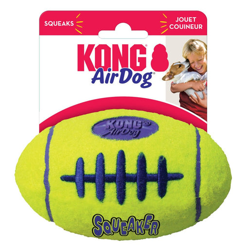 KONG Air Dog Squeaker Football Dog Toy 1ea/MD - Petsplace.store