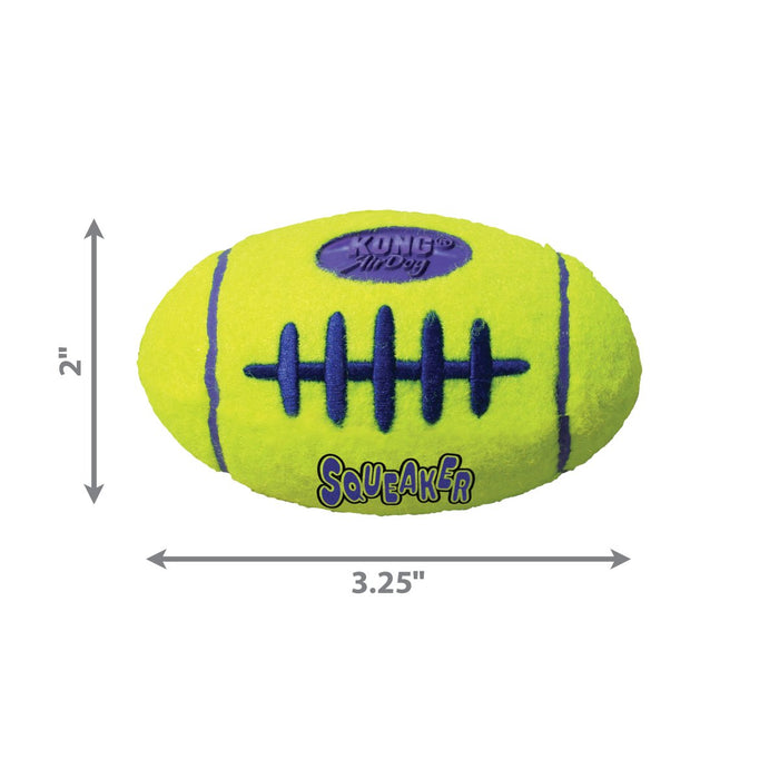 KONG Air Dog Squeaker Football Dog Toy 1ea/SM - Petsplace.store