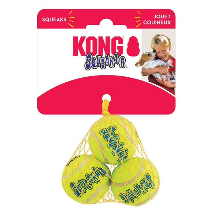 KONG Air Dog Squeaker Tennis Ball Dog Toy 1ea/3 pk, XS - Petsplace.store