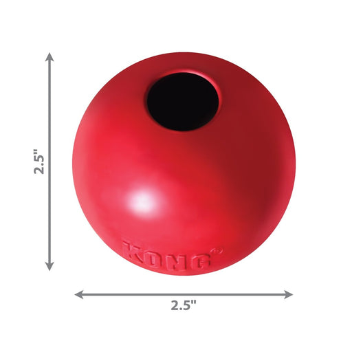 KONG Ball Dog Toy Red 1ea/SM - Petsplace.store