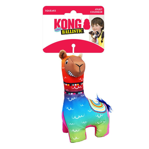 KONG Ballistic Vibez Llamas Dog Toy Assorted 1ea/MD/LG - Petsplace.store