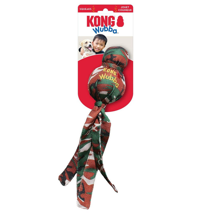 KONG Camo Wubba Dog Toy Assorted 1ea/LG - Petsplace.store