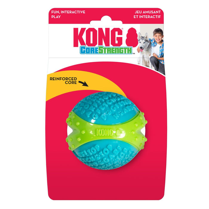 KONG Corestrength Dog Toy Ball Blue 1ea/LG - Petsplace.store