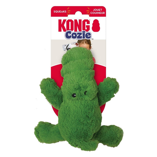 KONG Cozie Ali Alligator Plush Dog Toy Green 1ea/SM - Petsplace.store