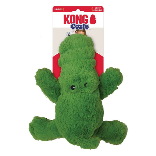 KONG Cozie Ali Alligator Plush Dog Toy Green 1ea/XL - Petsplace.store