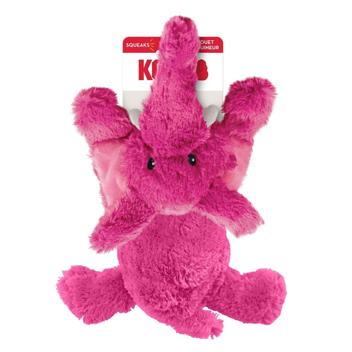 KONG Cozie Elmer Elephant Plush Dog Toy Pink 1ea/MD - Petsplace.store