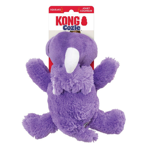 KONG Cozie Rosie Rhino Plush Dog Toy Purple 1ea/MD - Petsplace.store